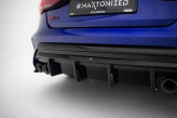 Maxton Design spoiler zadného nárazníka AUDI S3 8Y Sedan po FL - čierny lesklý