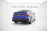Maxton Design spoiler zadného nárazníka AUDI S3 8Y Sedan po FL - čierny lesklý