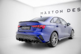Maxton Design difúzor zadného nárazníka Street Pro AUDI S3 8Y Sedan po FL - čierno červený 