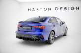 Maxton Design difúzor zadného nárazníka Street Pro AUDI S3 8Y Sedan po FL - čierno červený 