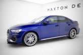 Maxton Design krídielka bočných prahových líšt AUDI A3 S-Line / S3 8Y Sedan po FL - čierny lesklý  