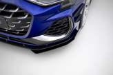 Maxton Design krídielka spoilera predného nárazníka AUDI A3 S-Line / S3 8Y Sedan po FL - čierny lesklý  