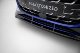 Maxton Design spoiler predného nárazníka AUDI S3 / A3 S-Line 8Y Sedan po FL Ver.1 - čierny lesklý  
