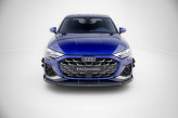 Maxton Design spoiler predného nárazníka AUDI S3 / A3 S-Line 8Y Sedan po FL Ver.3 - čierny lesklý  