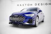 Maxton Design spoiler predného nárazníka Street Pro AUDI S3 / A3 S-Line 8Y Sedan po FL - čierny 