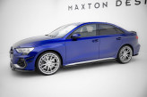 Maxton Design bočné prahové lišty AUDI S3 / A3 S-Line 8Y Sedan po FL Ver.2 - čierny lesklý  