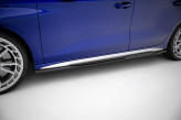 Maxton Design bočné prahové lišty AUDI S3 / A3 S-Line 8Y Sedan po FL Ver.2 - čierny lesklý  