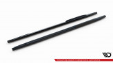 Maxton Design bočné prahové lišty AUDI S3 / A3 S-Line 8Y Sedan po FL Ver.2 - čierny lesklý  