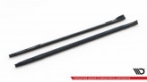 Maxton Design bočné prahové lišty AUDI S3 / A3 S-Line 8Y Sedan po FL Ver.3 - čierny lesklý  