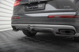 Maxton Design spoiler zadného nárazníka (s vertikálnym rebrovaním) AUDI Q7 4M pred FL - čierny lesklý