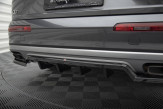 Maxton Design spoiler zadného nárazníka (s vertikálnym rebrovaním) AUDI Q7 4M pred FL - čierny lesklý