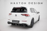Maxton Design predĺženie strešného spoilera 3D VW Golf VIII GTI / R / GTD / R-Line - čierny lesklý
