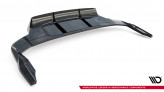 Maxton Design spoiler zadného nárazníka (s vetikálnym rebrovaním) AUDI Q7 S-Line 4M po FL - čierny lesklý