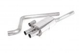 GPF/OPF Back výfuk VW Polo AW 2.0 TSI - okrúhle leštené koncovky
