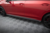 Maxton Design bočné prahové lišty VW Golf VIII GTI / GTI CLUBSPORT / GTE / GTD / R-Line Ver.1 - čierny lesklý