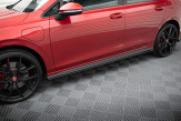 Maxton Design bočné prahové lišty VW Golf VIII GTI / GTI CLUBSPORT / GTE / GTD / R-Line Ver.1 - čierny lesklý