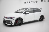 Maxton Design bočné prahové lišty VW Golf VIII GTI / GTI CLUBSPORT / GTE / GTD / R-Line Ver.1 - čierny lesklý