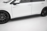 Maxton Design bočné prahové lišty VW Golf VIII GTI / GTI CLUBSPORT / GTE / GTD / R-Line Ver.1 - čierny lesklý
