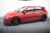 Maxton Design bočné prahové lišty VW Golf VIII GTI / GTI CLUBSPORT / GTE / GTD / R-Line Ver.3 - čierny lesklý