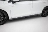 Maxton Design bočné prahové lišty VW Golf VIII GTI / GTI CLUBSPORT / GTE / GTD / R-Line Ver.3 - čierny lesklý