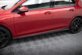 Maxton Design bočné prahové lišty VW Golf VIII GTI / GTI CLUBSPORT / GTE / GTD / R-Line Ver.3 - čierny lesklý