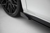 Maxton Design bočné prahové lišty Street Pro VW Golf VIII GTI / GTI CLUBSPORT / GTE / GTD / R-Line - čierny + lesklé krídielka