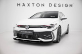 Maxton Design spoiler predného nárazníka Street Pro VW Golf VIII GTI / GTE / R-Line po FL - čierny 