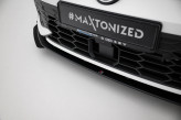 Maxton Design spoiler predného nárazníka Street Pro VW Golf VIII GTI / GTE / R-Line po FL - čierny + lesklé krídielka