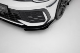 Maxton Design spoiler predného nárazníka Street Pro VW Golf VIII GTI / GTE / R-Line po FL - čierny + lesklé krídielka