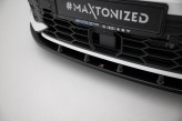 Maxton Design spoiler predného nárazníka VW Golf VIII GTI / GTE / R-Line Ver.1 po FL - čierny lesklý