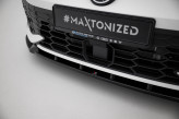Maxton Design spoiler predného nárazníka VW Golf VIII GTI / GTE / R-Line Ver.2 po FL - čierny lesklý