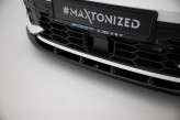 Maxton Design spoiler predného nárazníka VW Golf VIII GTI / GTE / R-Line Ver.5 po FL - čierny lesklý