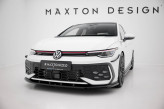 Maxton Design spoiler predného nárazníka VW Golf VIII GTI / GTE / R-Line Ver.5 po FL - čierny lesklý
