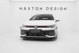 Maxton Design spoiler predného nárazníka Street Pro VW Golf VIII GTI / GTE / R-Line po FL Ver.2 - čierny 