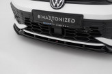Maxton Design spoiler predného nárazníka Street Pro VW Golf VIII GTI / GTE / R-Line po FL Ver.2 - čierny 
