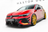 Maxton Design spoiler predného nárazníka VW Golf VIII GTI CLUBSPORT po FL Ver.1 - čierny lesklý
