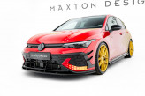 Maxton Design spoiler predného nárazníka VW Golf VIII GTI CLUBSPORT po FL Ver.2 - čierny lesklý