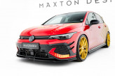 Maxton Design spoiler predného nárazníka VW Golf VIII GTI CLUBSPORT po FL Ver.3 - čierny lesklý