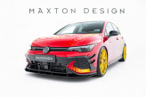 Maxton Design spoiler predného nárazníka Street Pro VW Golf VIII GTI CLUBSPORT po FL - čierny