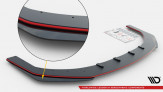 Maxton Design spoiler predného nárazníka Street Pro VW Golf VIII GTI CLUBSPORT po FL - čierno červený + lesklé krídielka