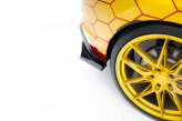 Maxton Design bočné spoilery zadného nárazníka Street Pro VW Golf VIII GTI CLUBSPORT po FL - čierny + lesklé krídielka