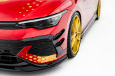 Maxton Design prítlačné krídielka predného nárazníka (canards) VW Golf VIII GTI CLUBSPORT - čierny