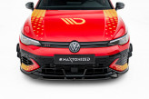 Maxton Design prítlačné krídielka predného nárazníka (canards) VW Golf VIII GTI CLUBSPORT - čierny
