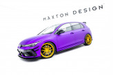 Maxton Design bočné prahové lišty VW Golf VIII R po FL Ver.2 - čierny lesklý