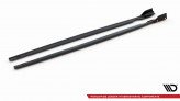 Maxton Design bočné prahové lišty + krídielka VW Golf VIII R po FL Ver.2 - čierny lesklý