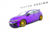 Maxton Design bočné prahové lišty VW Golf VIII R po FL Ver.3 - čierny lesklý