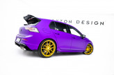 Maxton Design bočné prahové lišty Street Pro VW Golf VIII R - čierny + lesklé krídielka