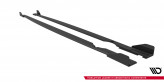 Maxton Design bočné prahové lišty Street Pro VW Golf VIII R - čierny + lesklé krídielka
