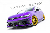 Maxton Design spoiler predného nárazníka VW Golf VIII R Ver.1 po FL - čierny lesklý