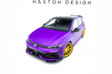 Maxton Design spoiler predného nárazníka VW Golf VIII R Ver.1 po FL - čierny lesklý